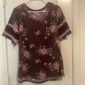 Maurices (24/7) short sleeve blouse